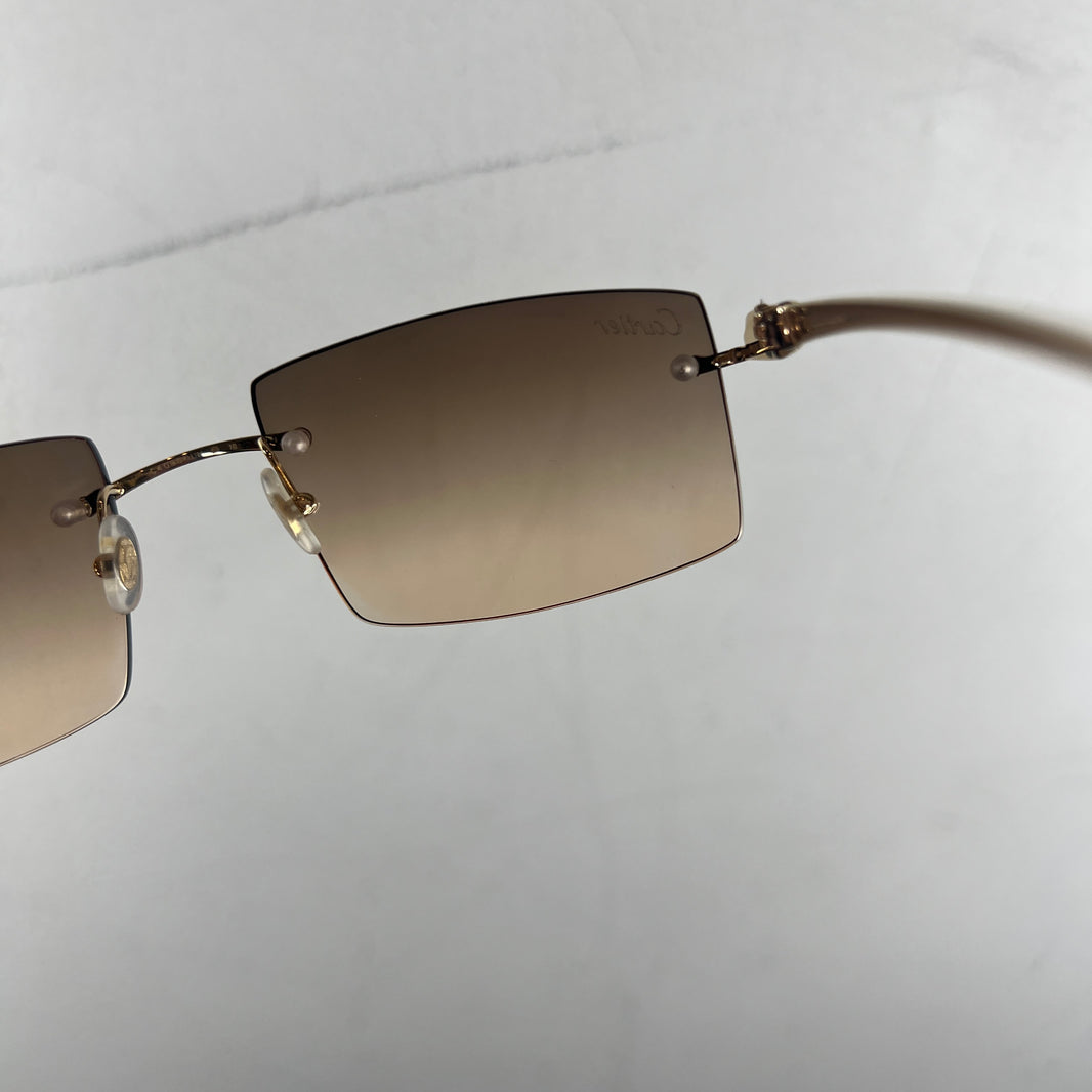 Cartier Gold Panther Sunglasses