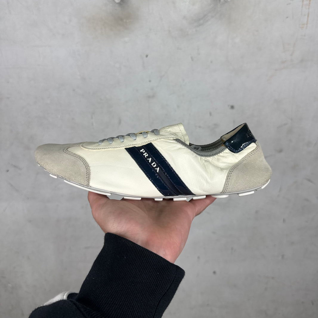 Prada Leather Low Profile Sneakers