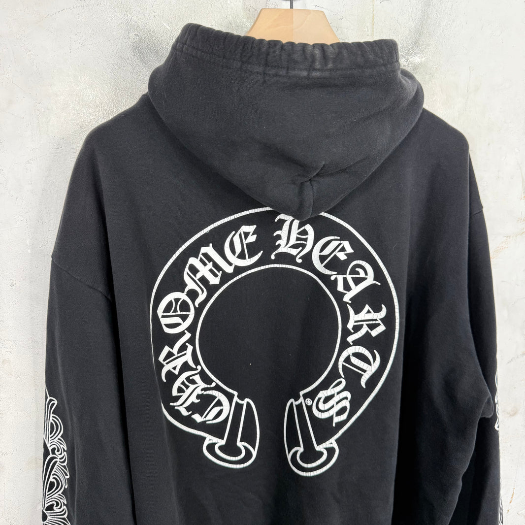 Chrome Hearts Horseshoe Floral Hoodie