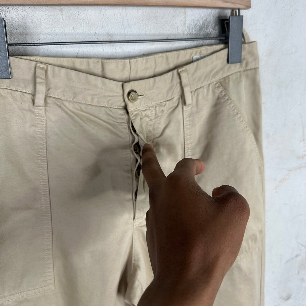 Prada Beige Twill Pull Trouser