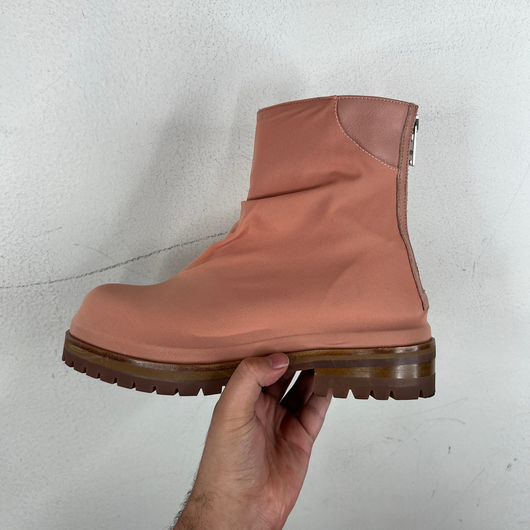 424 Camel Suede Pink Boots