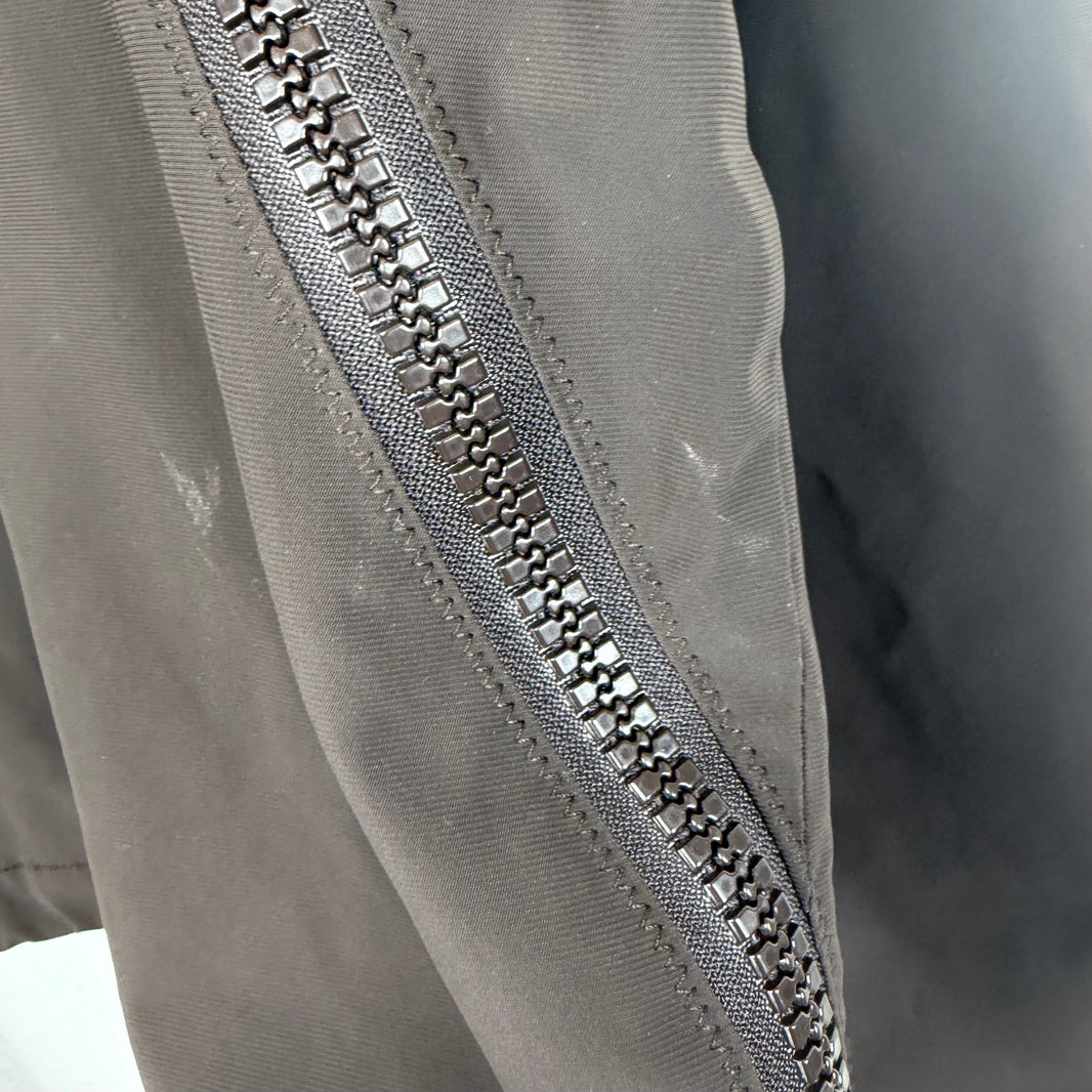 Bottega Veneta Twin Zipper Brown Nylon Jacket