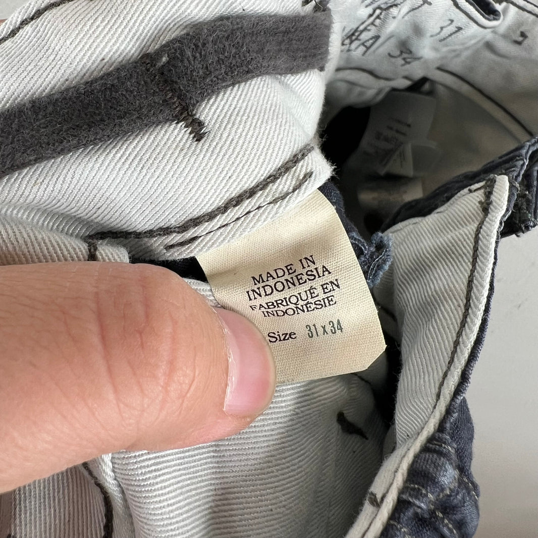 RRL Navy Cargo Fatigue Pants