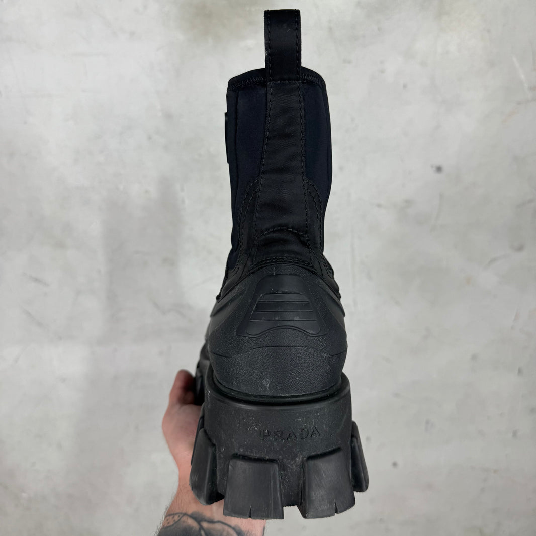 Prada Monolith Duck Boots