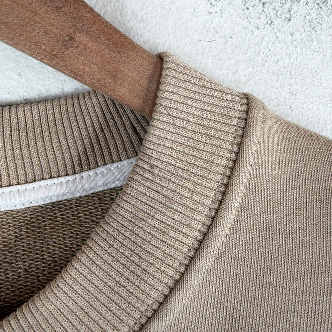 Margiela MM6 Open Sleeve Stretch Logo Crewneck