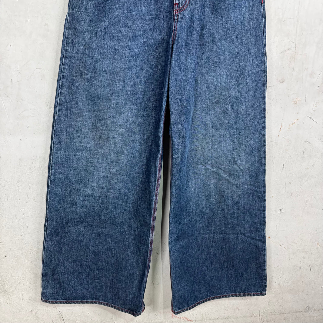 ERL Baggy Contrast Stitch Jeans