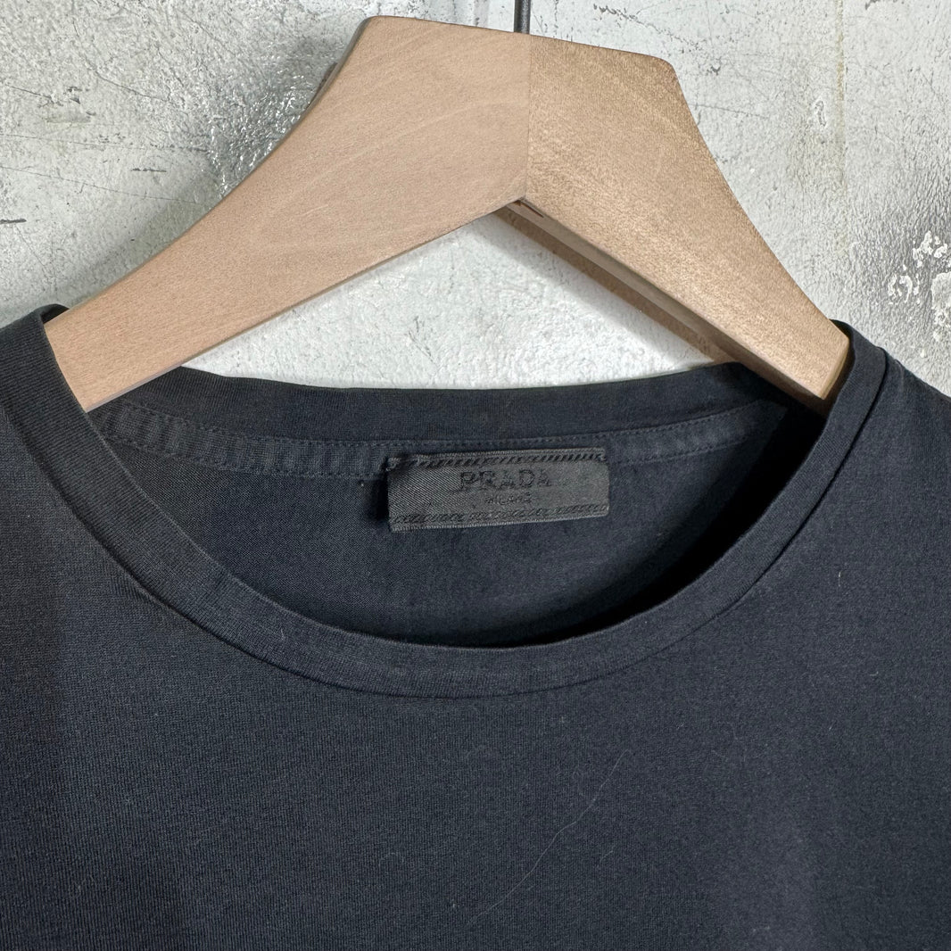 Prada Chest Stripe Logo T-Shirt