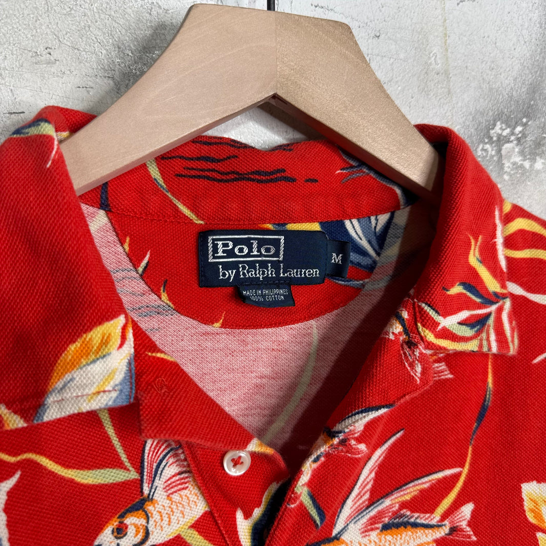 Ralph Lauren Red Ocean Floral Polo