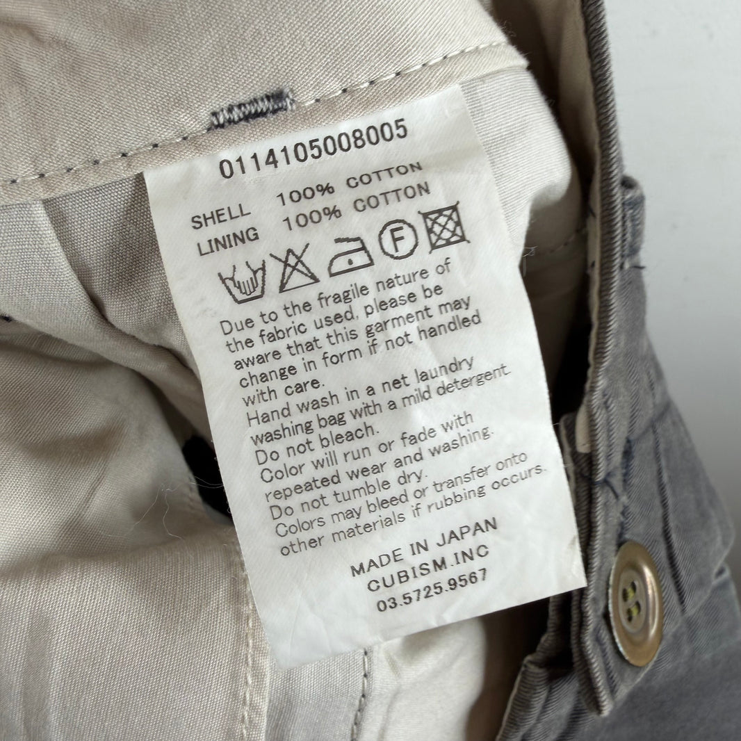 Visvim Gray Buckleback Chino Pants