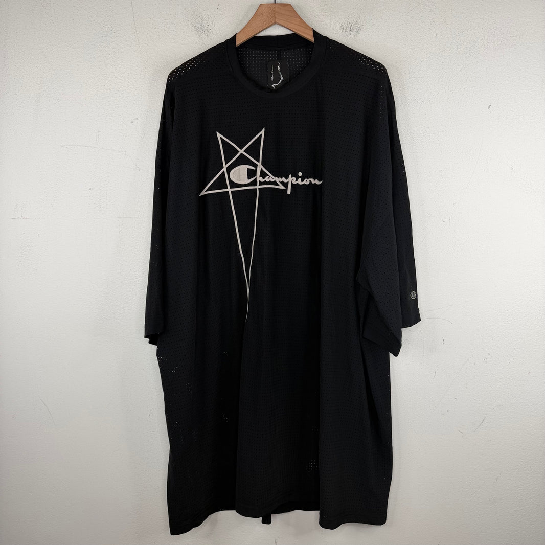 Rick Owens Champion Pentagram Mesh T-Shirt