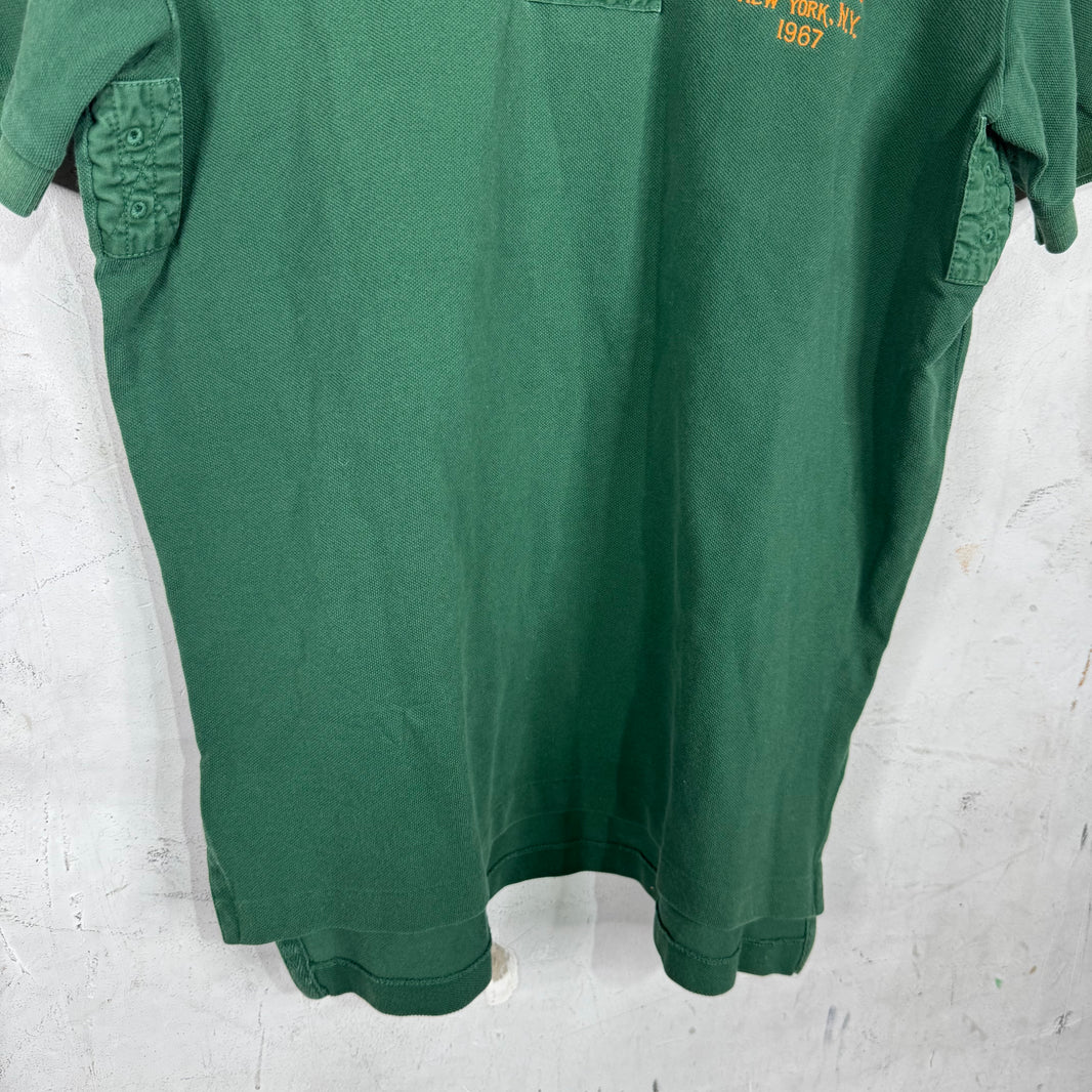 Ralph Lauren Green/Orange Horsemen Polo