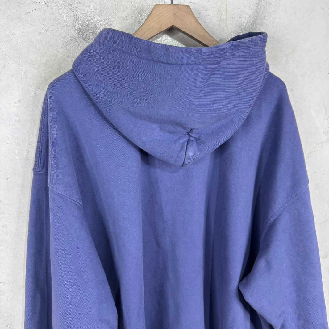 Gallery Dept Purple Zip Logo Hoodie
