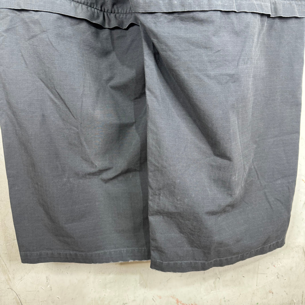 Balenciaga Grey Distressed Ripstop Convertible Cargos