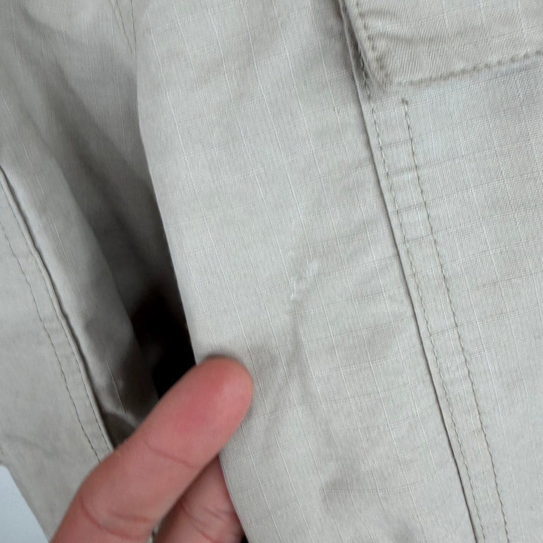 Balenciaga White Flared Convertible Cargo Pants