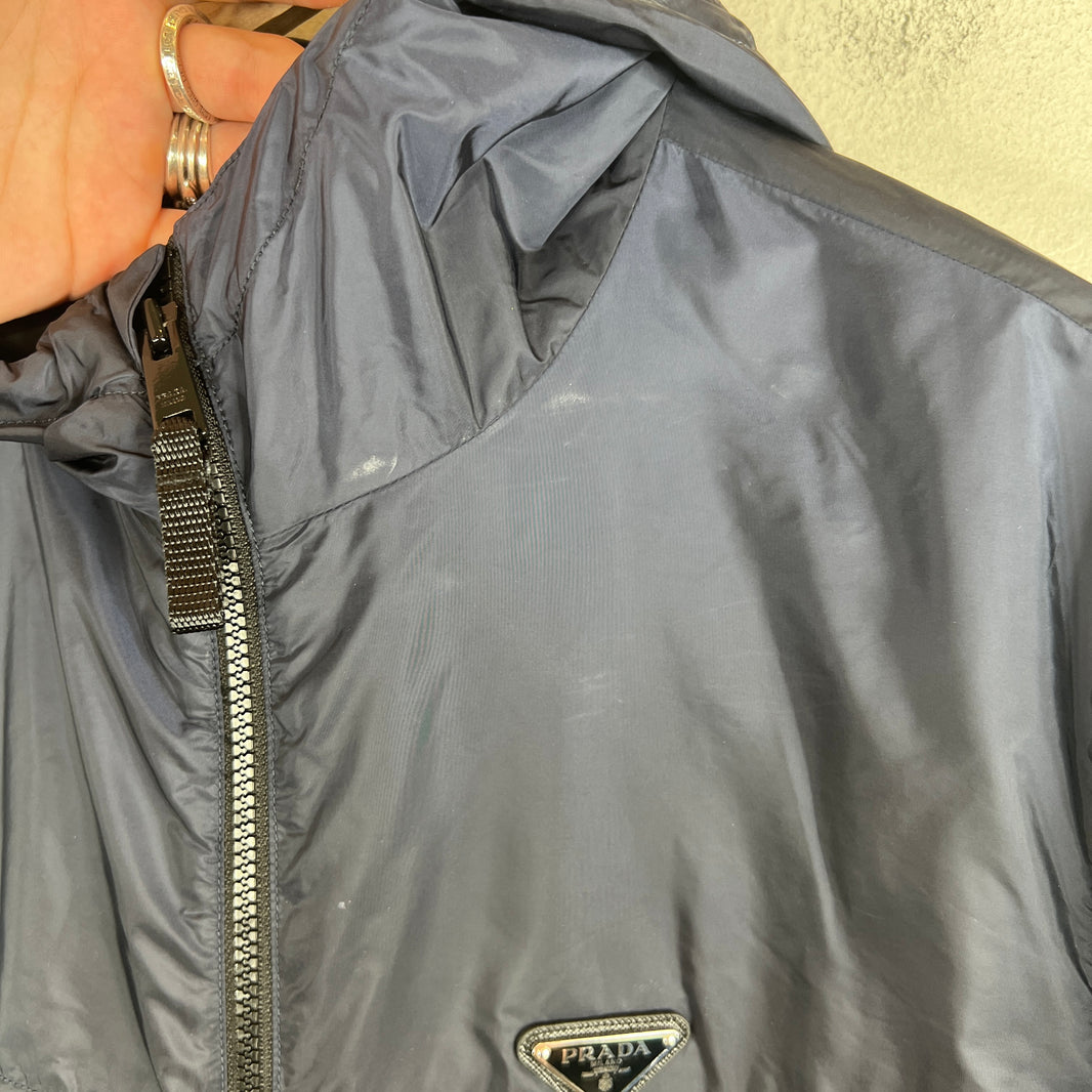 Prada Re-Nylon Hooded Windbreaker