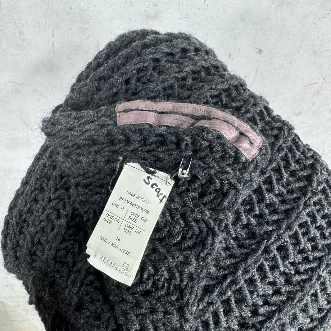 Rick Owens Plinth Knitted Jumbo Scarf