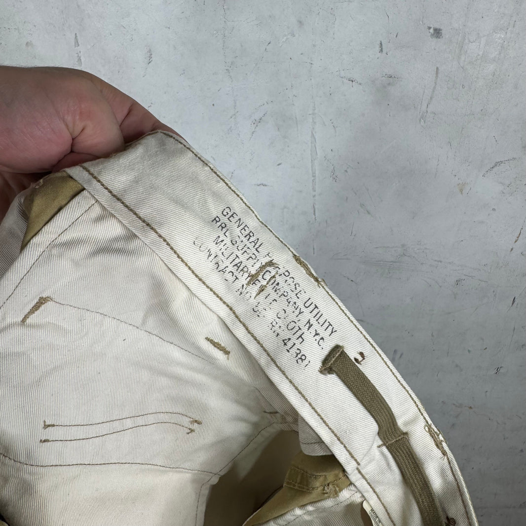 RRL Heavy Tan Zippered Cargos