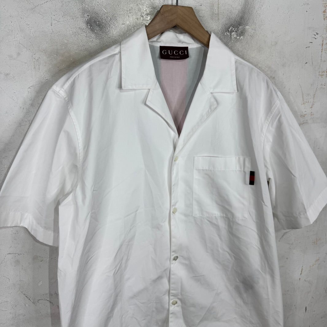 Gucci Back Logo Stripe Shirt