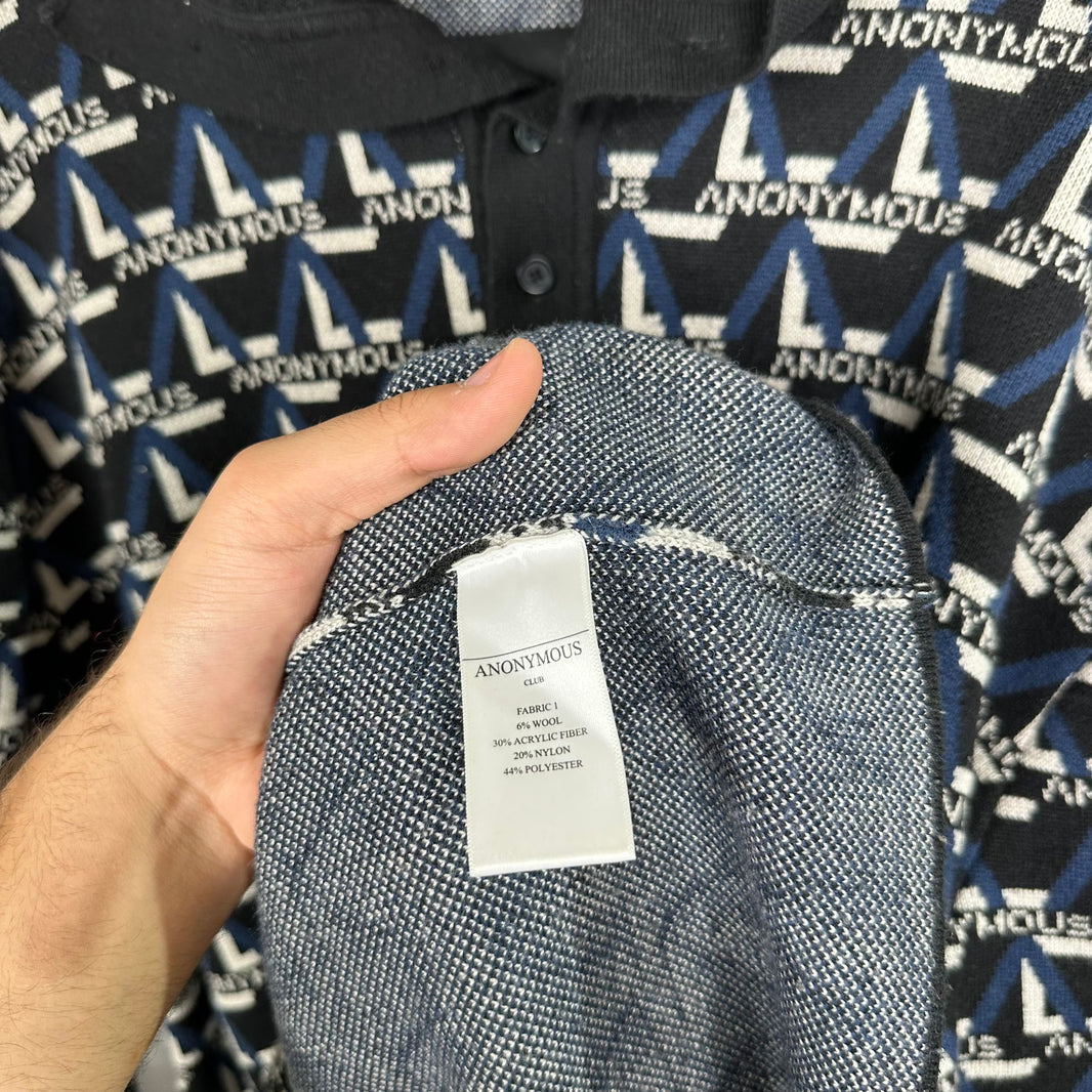 Anonymous Club Jacquard Hooded L/S Polo
