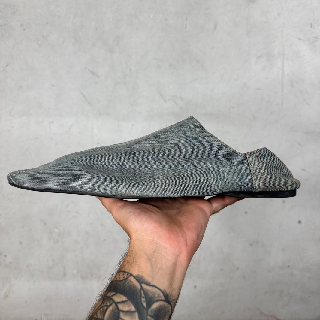 Balenciaga Denim Moroccan Mules