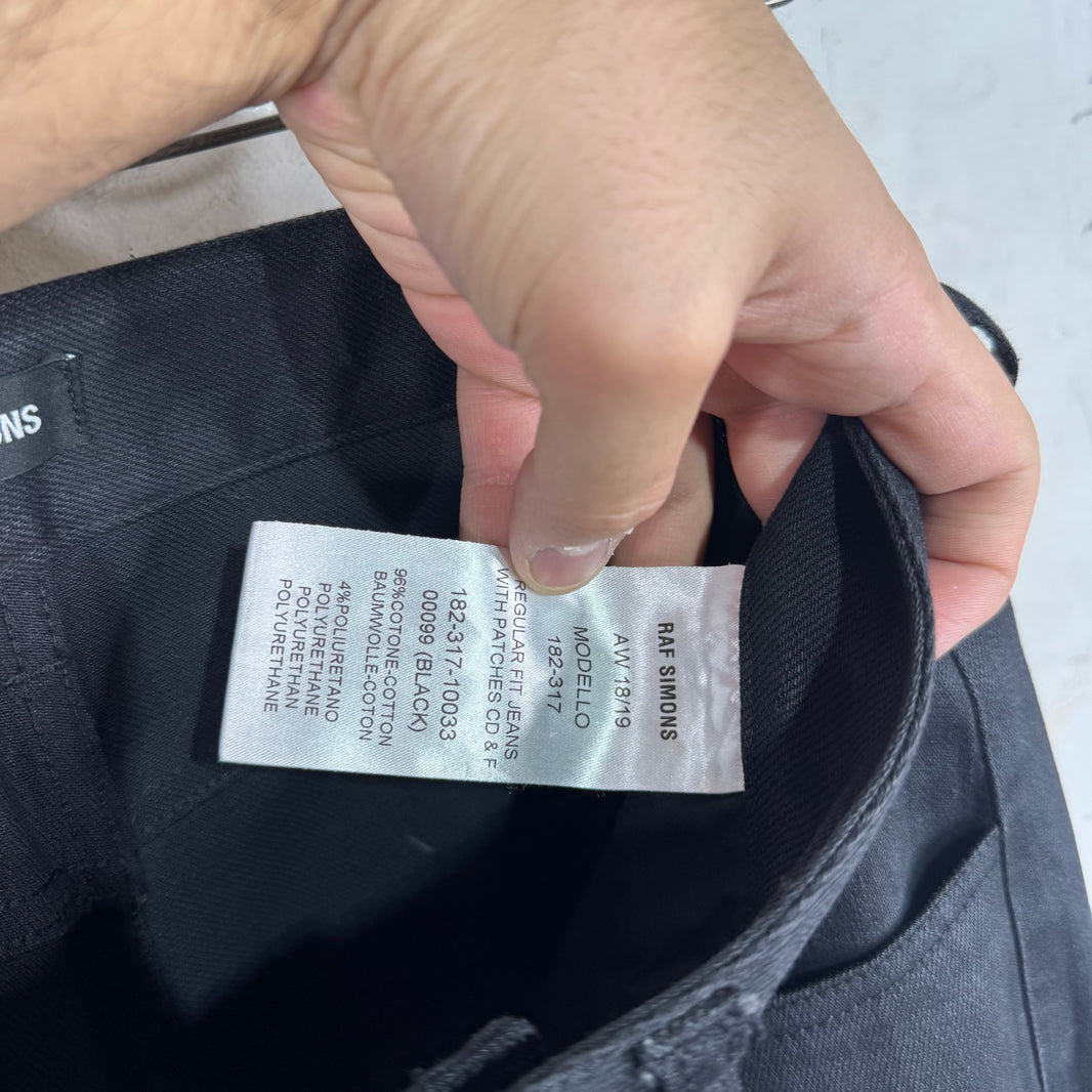 Raf Simons Christiane F Waxed Jeans