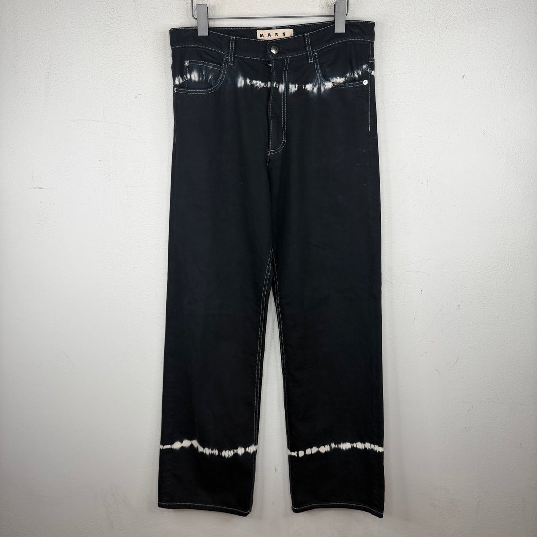Marni Tie-Dye Black Jeans