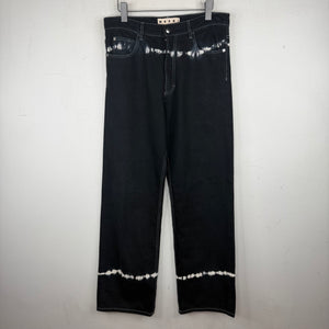 Marni Tie-Dye Black Jeans