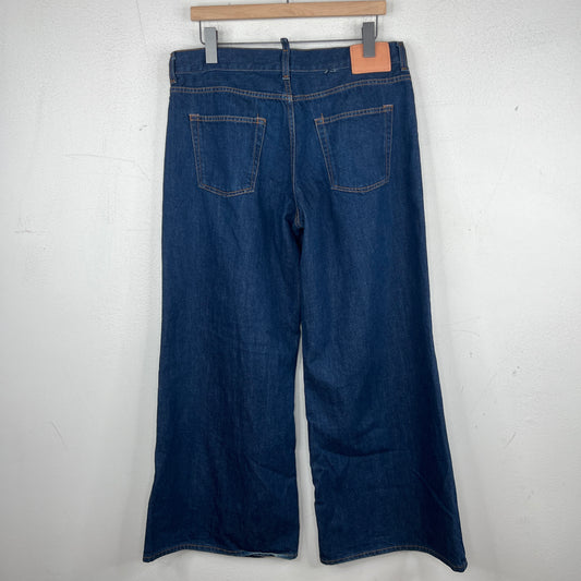 Acne Studios Blue Wide Leg Denim Jeans