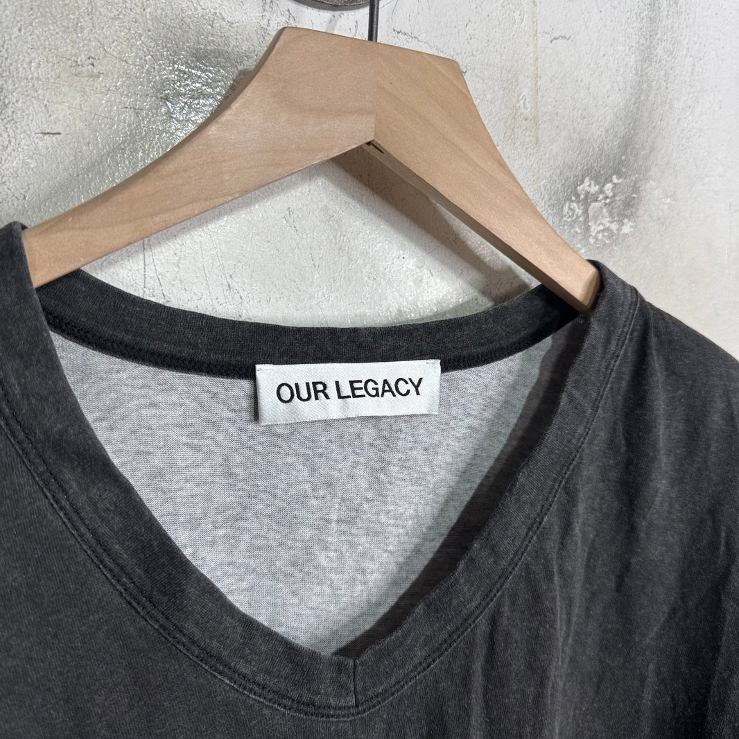 Our Legacy George L/S Washed Black T-Shirt