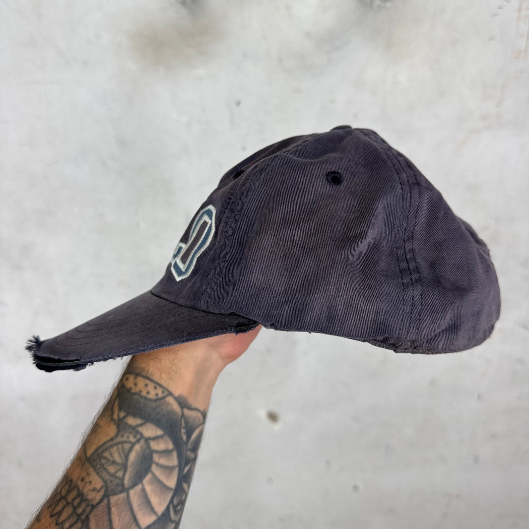 Ralph Lauren Polo Navy  Distressed Fitted Hat