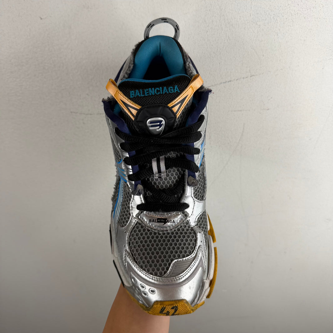 Balenciaga Orange/Blue Runner Sneakers