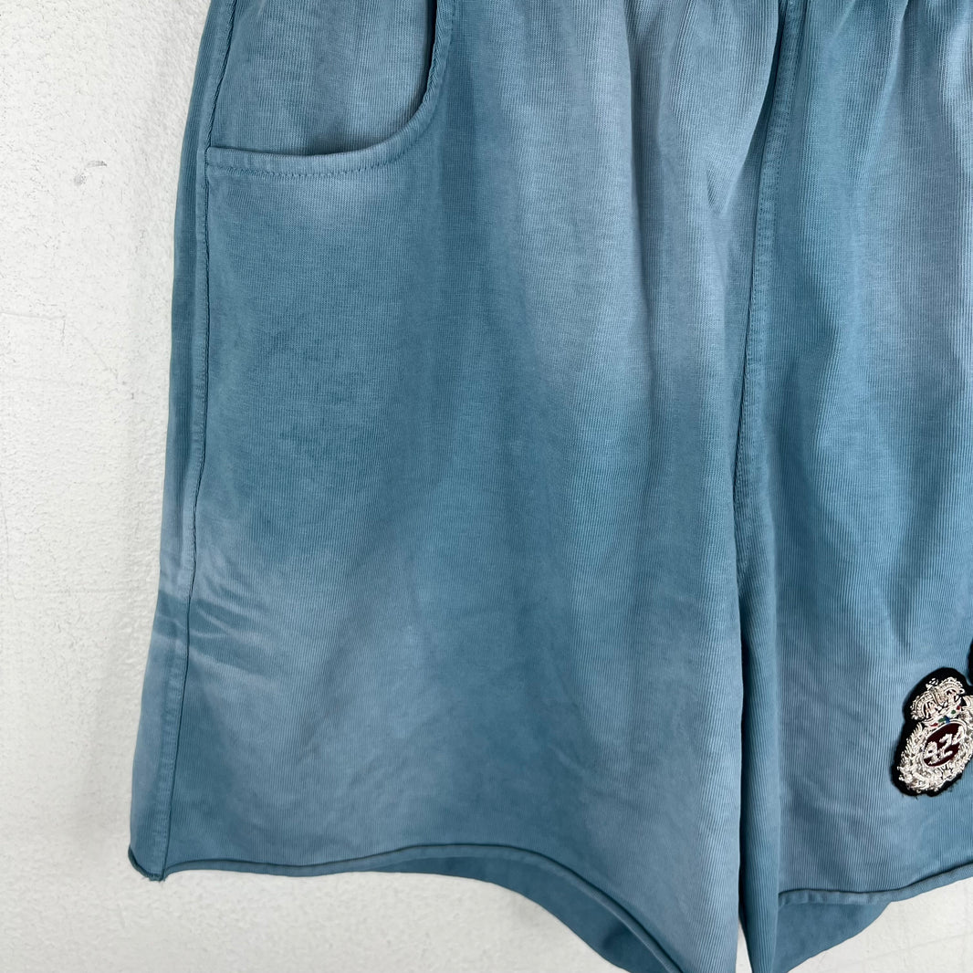 424 Blue Academy Crest Sweatshorts