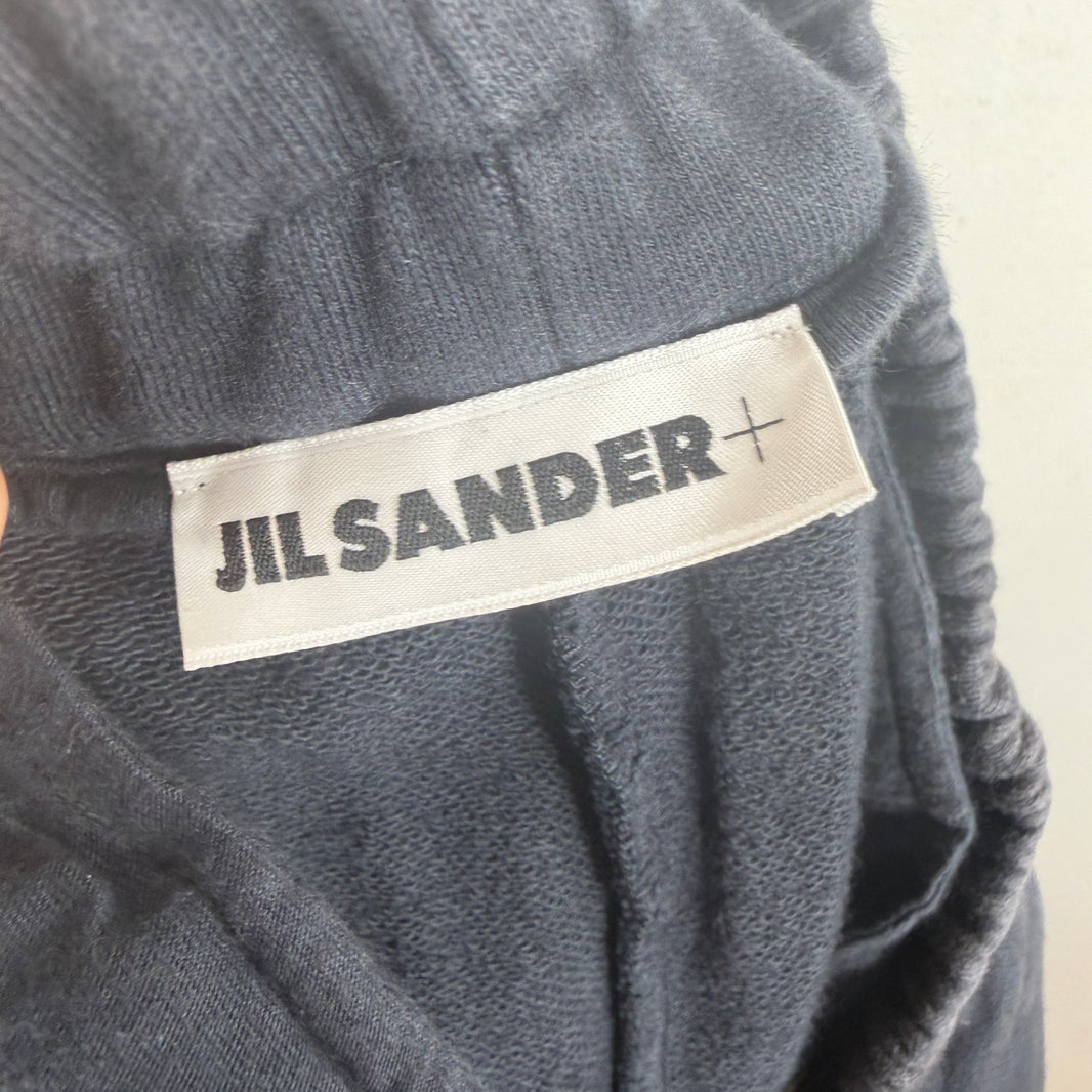 Jil Sander Long Navy Sweatshorts