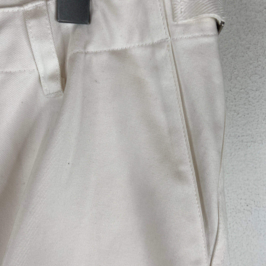 Balenciaga White Kick Knee Cargo Trousers