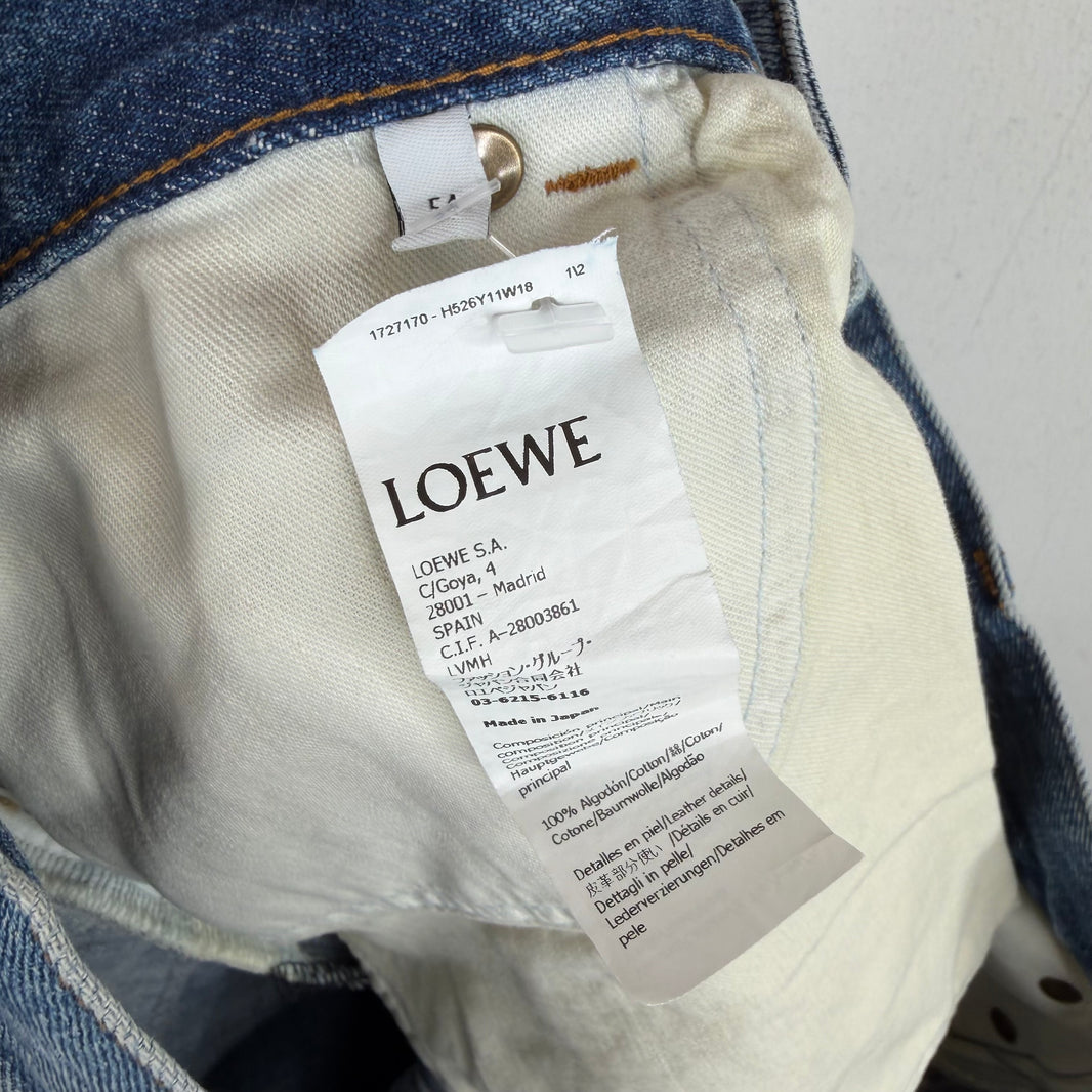 Loewe Blue Denim Straight Leg Denim Jeans