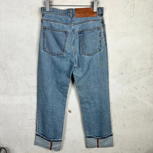 Loewe Lightwash Cuffed Jeans