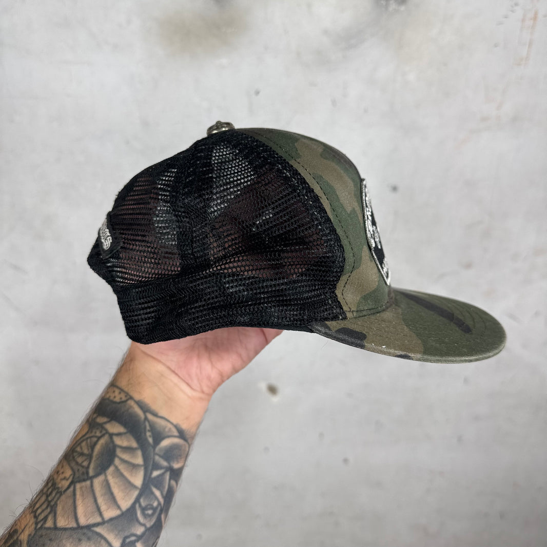 Chrome Hearts King Taco Patch Trucker Camo Hat