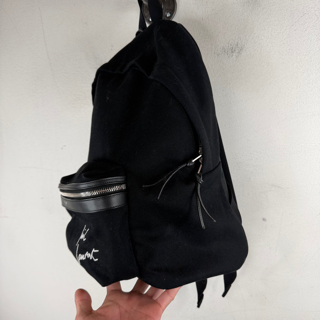 Saint Laurent Canvas Logo Backpack
