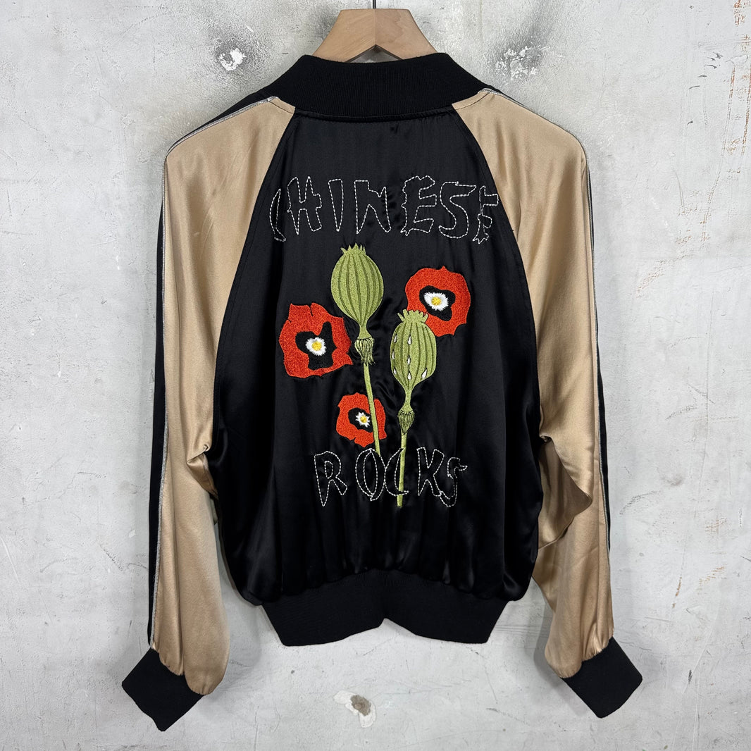 ERD Satin Chinese Rocks Souvenir Jacket