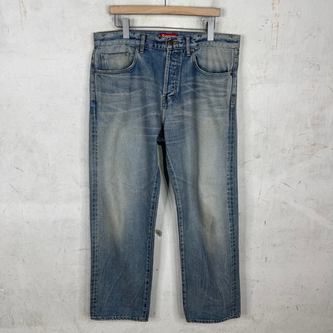 Supreme Light Wash Selvedge Jeans