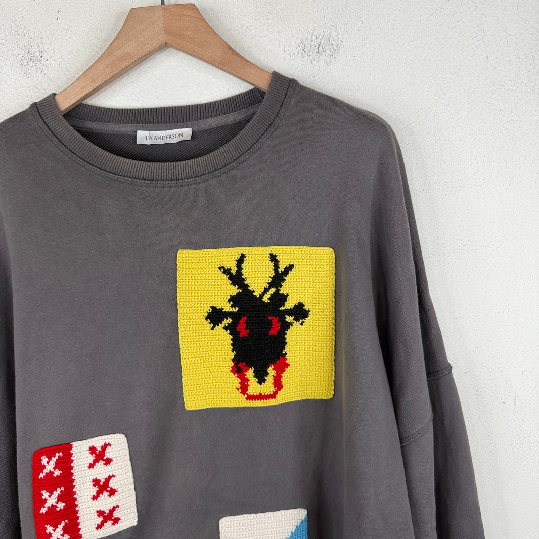 JW Anderson Caribou Knit Patch Sweater
