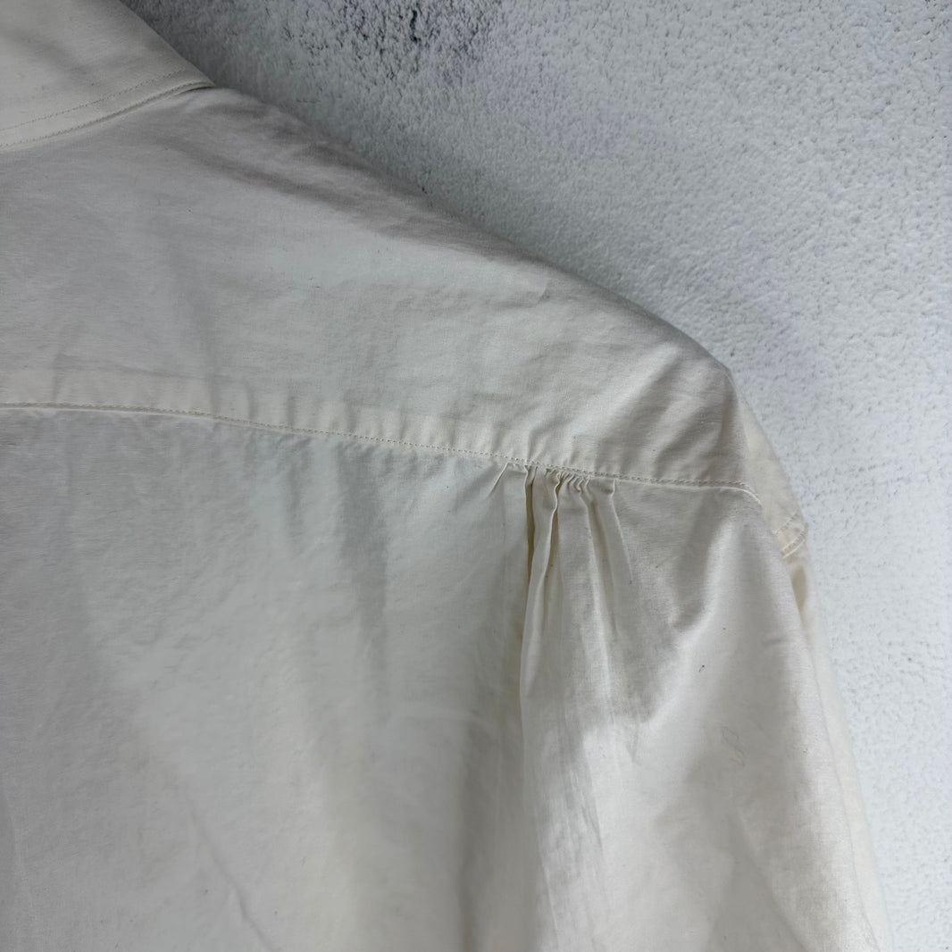 RRL White Accordion L/S Kimono Shirt