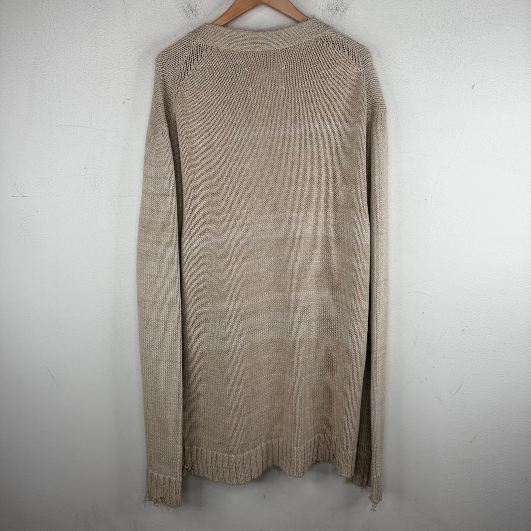 Margiela Oversized Tan Cardigan
