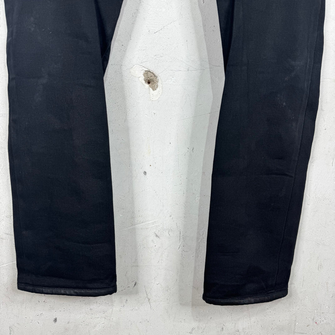 Balmain Waxed Biker Jeans