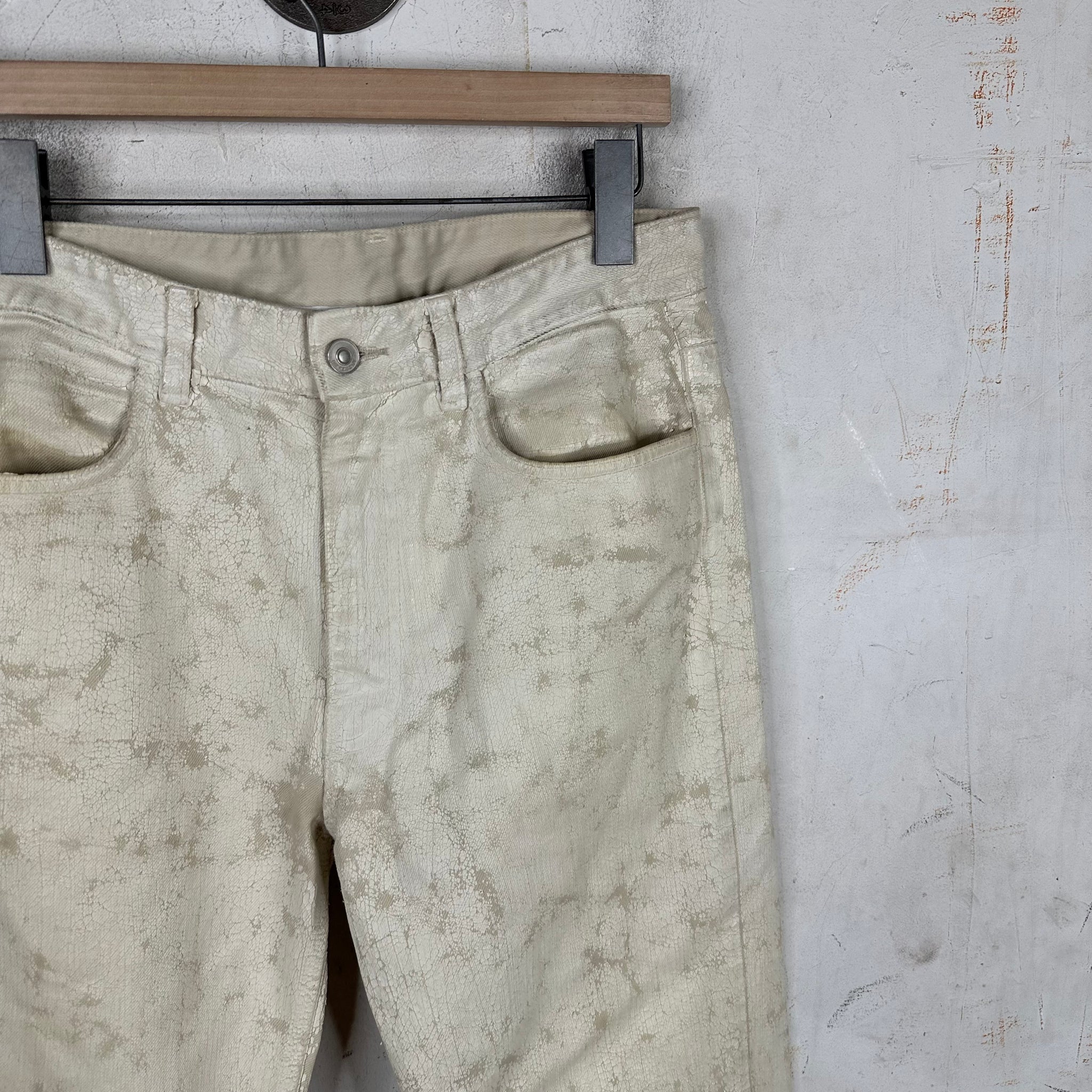Givenchy Painted White Jeans