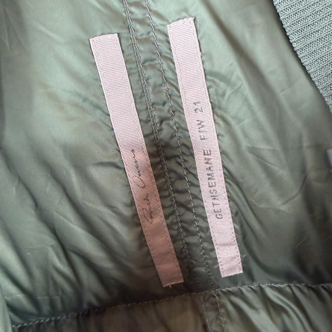 Rick Owens Green Flight Down Jacket