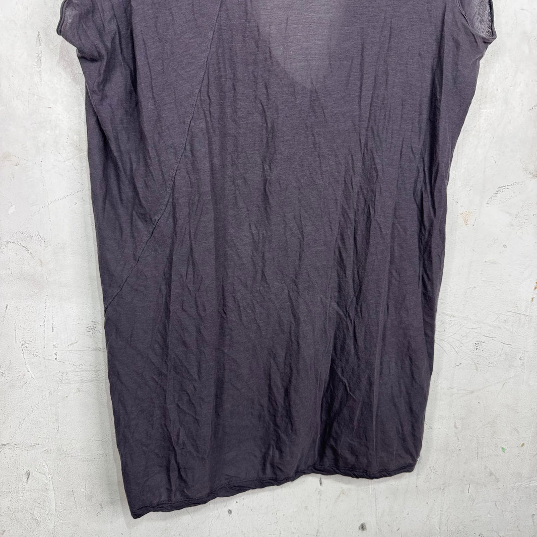 Rick Owens Plum Dylan Sleeveless T-Shirt
