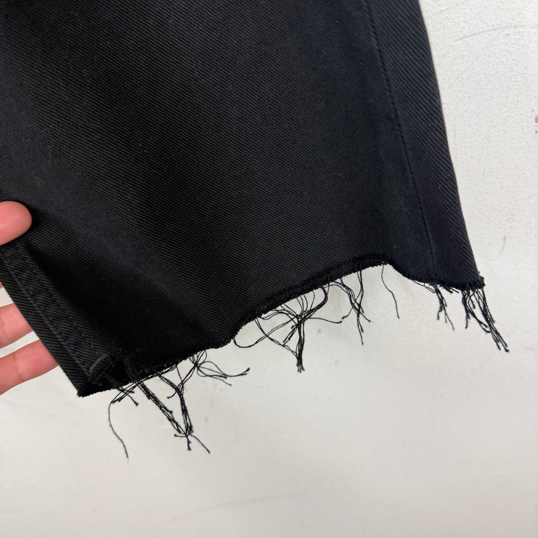 Balenciaga Long Cut-Off Jean Shorts