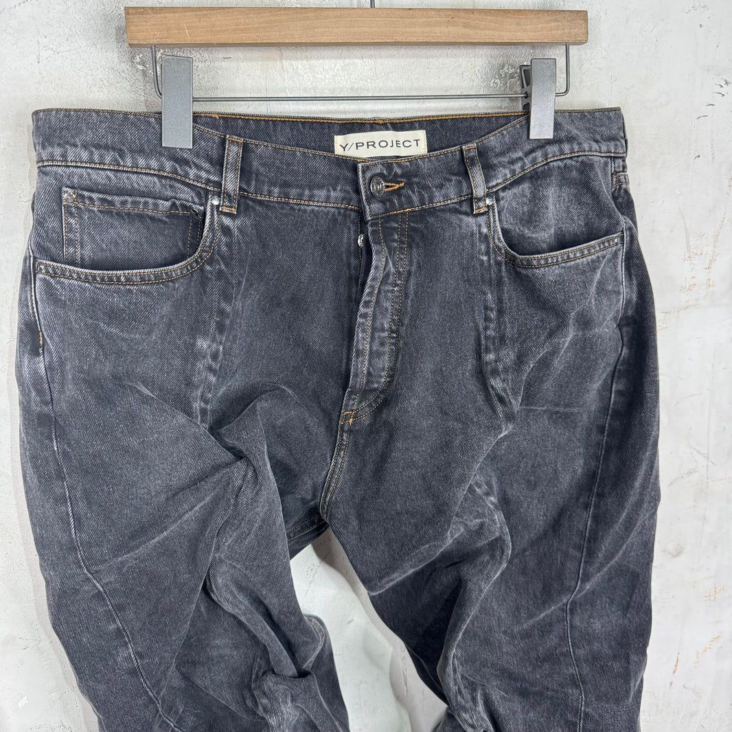 Y/Project Grey Wire Jeans