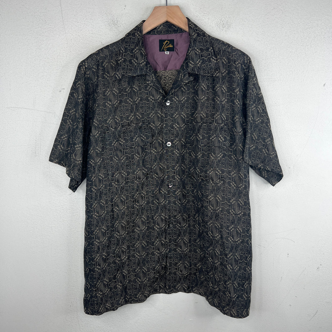 Needles Patterned Short Sleeve Button Up Shirt